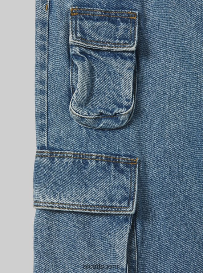 vaatetus fi Alcott naiset multi cargo comfort fit farkut d006 taivaansininen HL28P0115