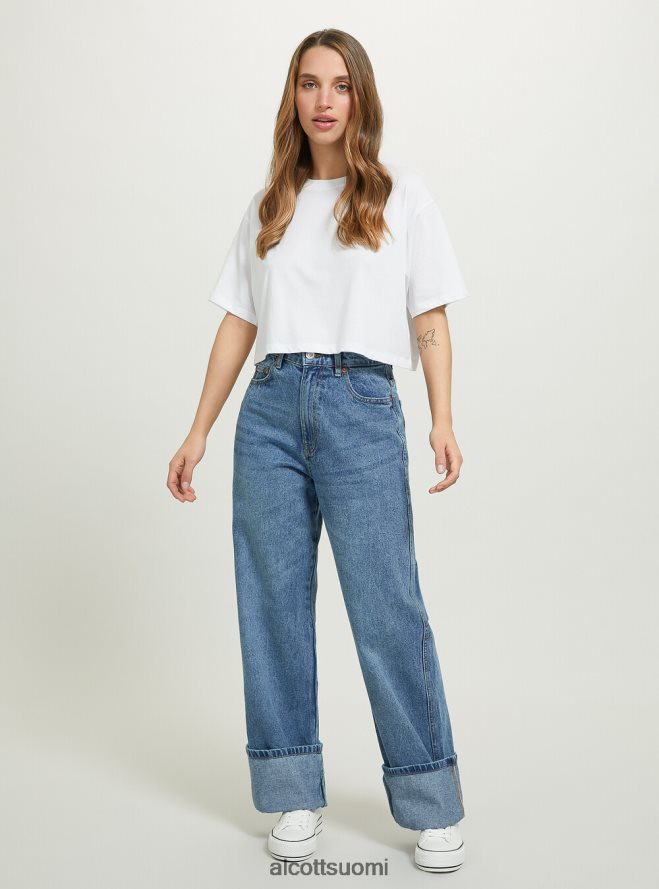 vaatetus fi Alcott naiset tavalliset farkut, joissa on laskos d005 vaaleansininen HL28P0109