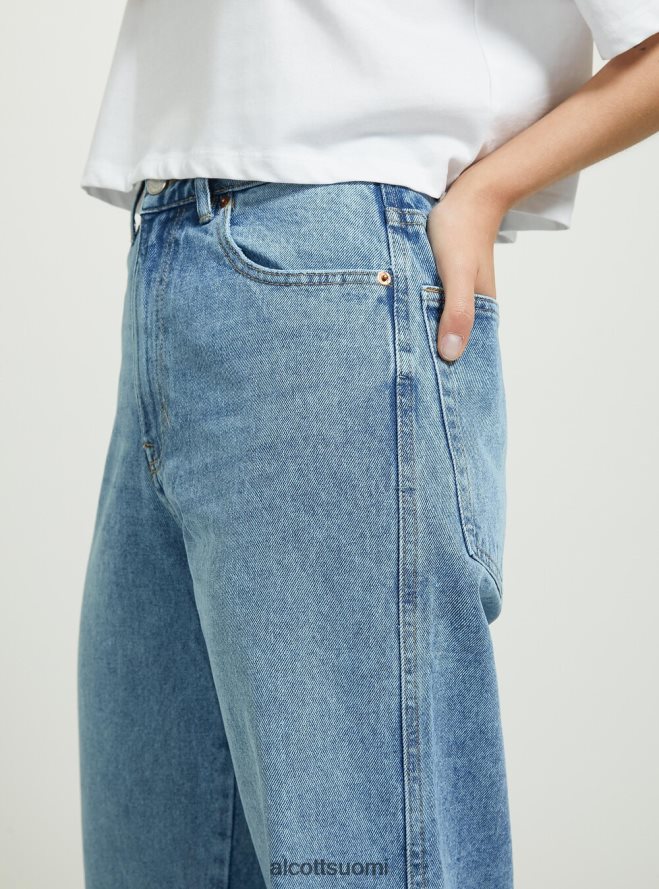 vaatetus fi Alcott naiset tavalliset farkut, joissa on laskos d005 vaaleansininen HL28P050