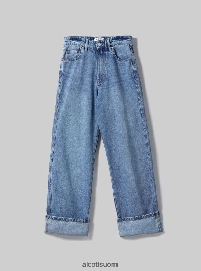 vaatetus fi Alcott naiset tavalliset farkut, joissa on laskos d005 vaaleansininen HL28P050