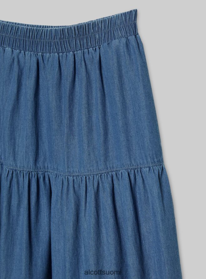 vaatetus fi Alcott naiset denim midi hame d005 vaaleansininen HL28P0125