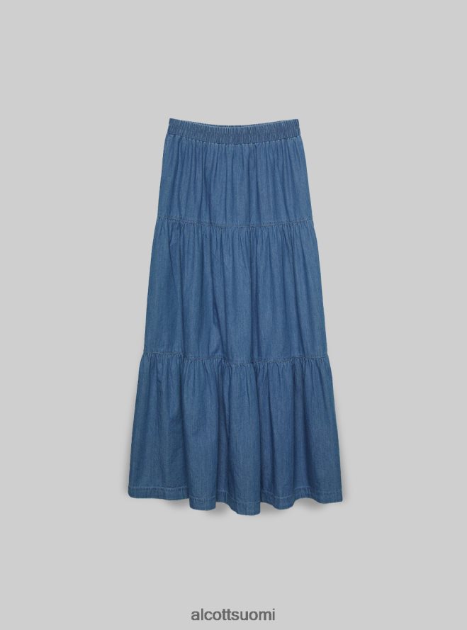 vaatetus fi Alcott naiset denim midi hame d005 vaaleansininen HL28P0125