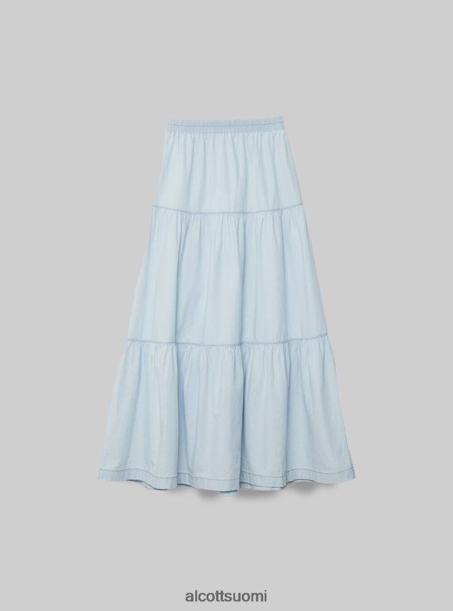 vaatetus fi Alcott naiset denim midi hame d005 vaaleansininen HL28P0367