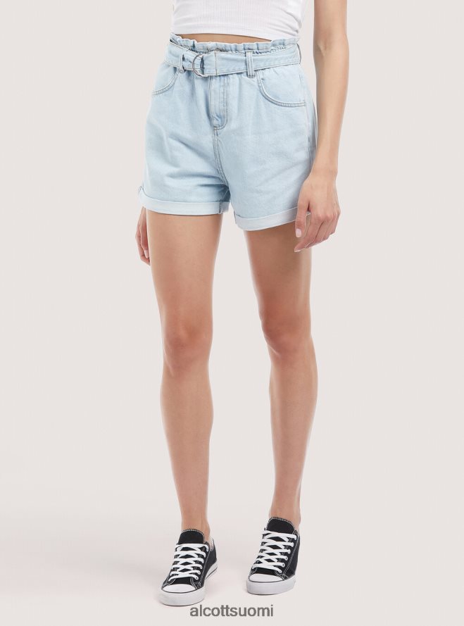 vaatetus fi Alcott naiset farkkushortsit hihnalla d007 vaaleansininen HL28P0220