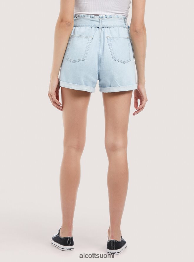 vaatetus fi Alcott naiset farkkushortsit hihnalla d007 vaaleansininen HL28P0220
