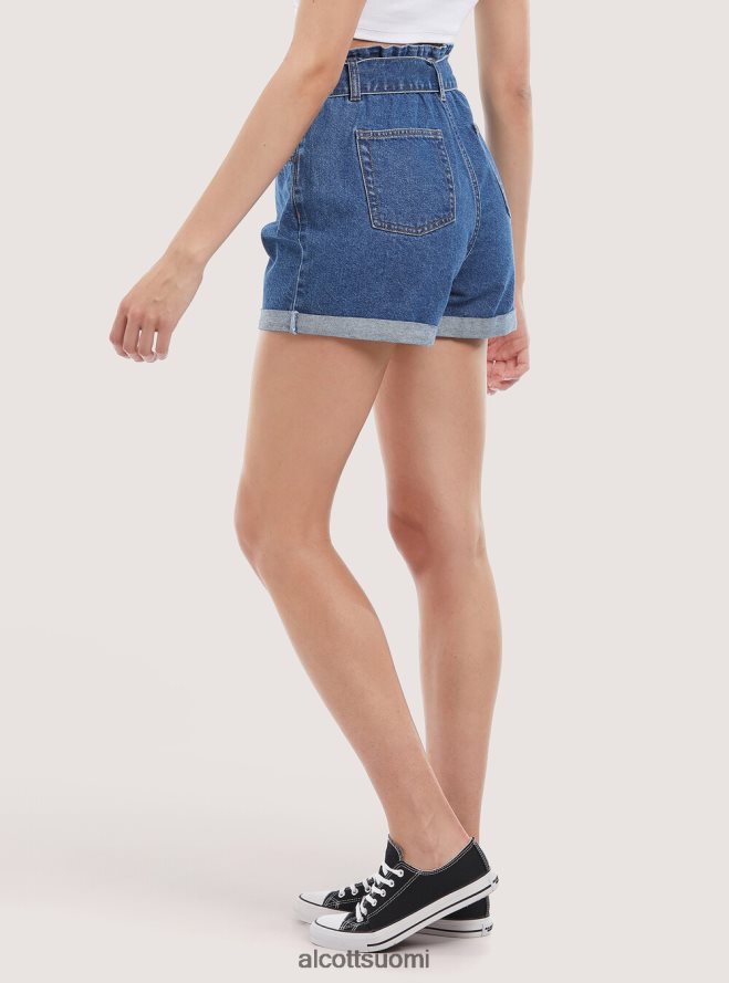 vaatetus fi Alcott naiset farkkushortsit hihnalla d007 vaaleansininen HL28P0399