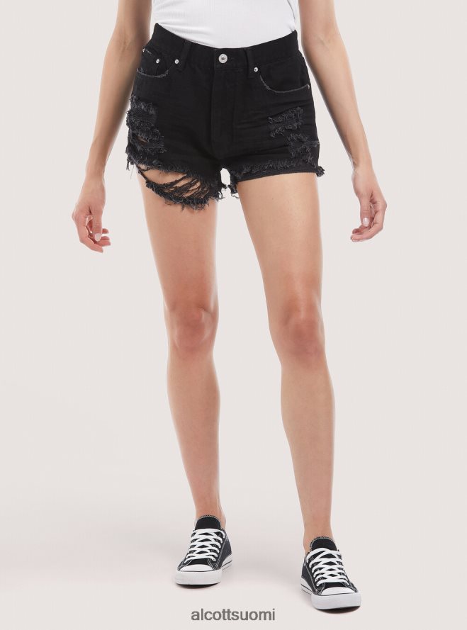vaatetus fi Alcott naiset farkkushortsit repeytyksillä d003 keskisininen HL28P0156