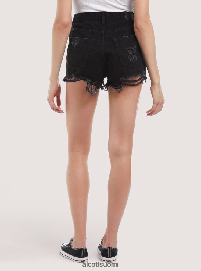 vaatetus fi Alcott naiset farkkushortsit repeytyksillä d003 keskisininen HL28P0156