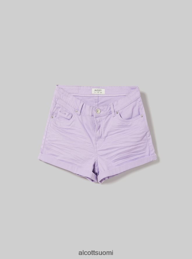 vaatetus fi Alcott naiset joustavat twill-shortsit käänteisillä bk1 musta HL28P0364