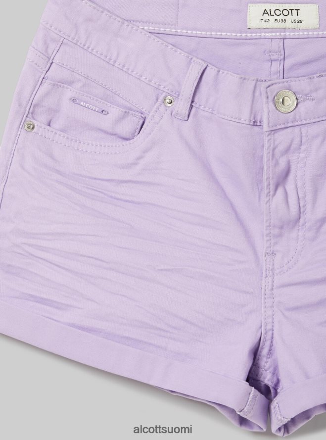 vaatetus fi Alcott naiset joustavat twill-shortsit käänteisillä bk1 musta HL28P0364