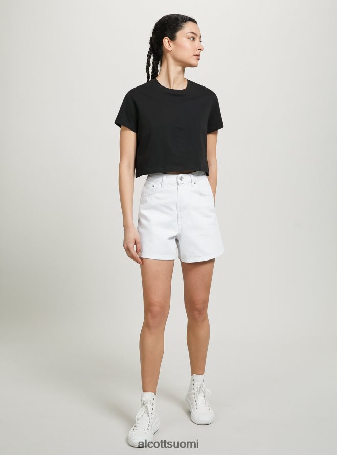 vaatetus fi Alcott naiset lyhyt äiti korkea vyötärö d099 valkoinen HL28P0503