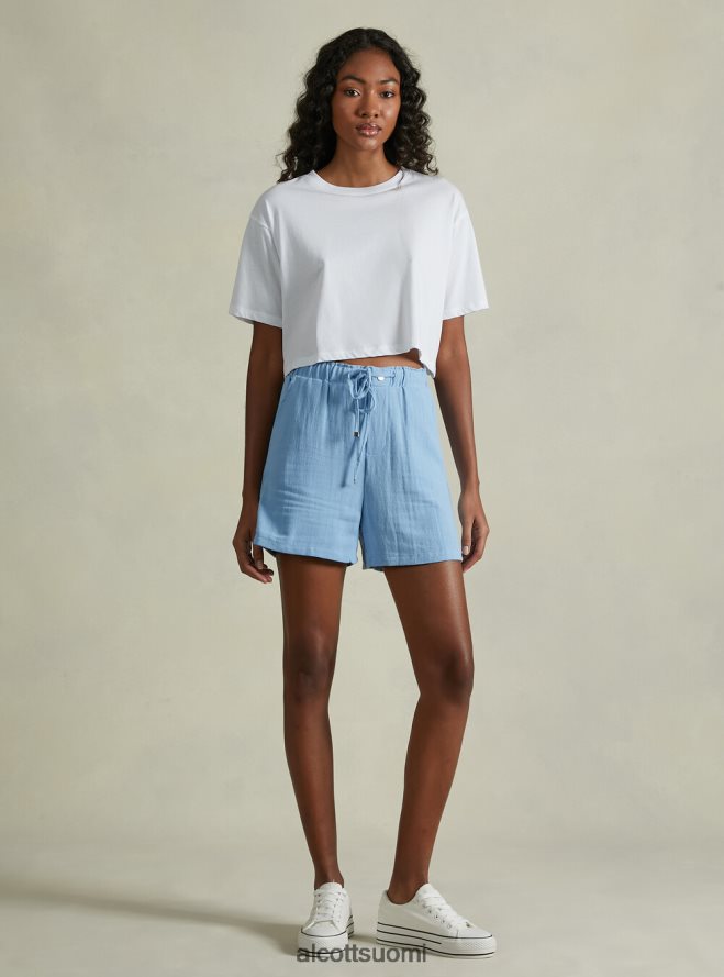 vaatetus fi Alcott naiset pellavasekoite shortsit bg3 beige valo HL28P022