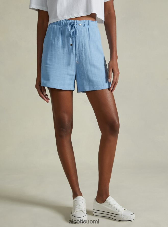 vaatetus fi Alcott naiset pellavasekoite shortsit bg3 beige valo HL28P022