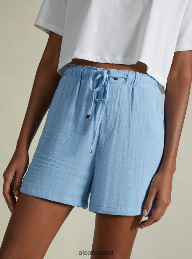 vaatetus fi Alcott naiset pellavasekoite shortsit bg3 beige valo HL28P022