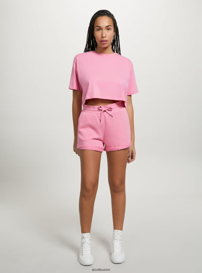 vaatetus fi Alcott naiset puuvillashortsit, joissa roll up ja kiristysnyöri bk1 musta HL28P0137