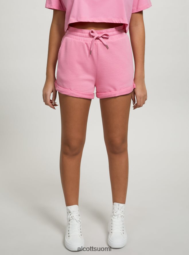 vaatetus fi Alcott naiset puuvillashortsit, joissa roll up ja kiristysnyöri bk1 musta HL28P0137