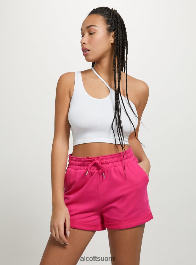 vaatetus fi Alcott naiset puuvillashortsit, joissa roll up ja kiristysnyöri bk1 musta HL28P0230