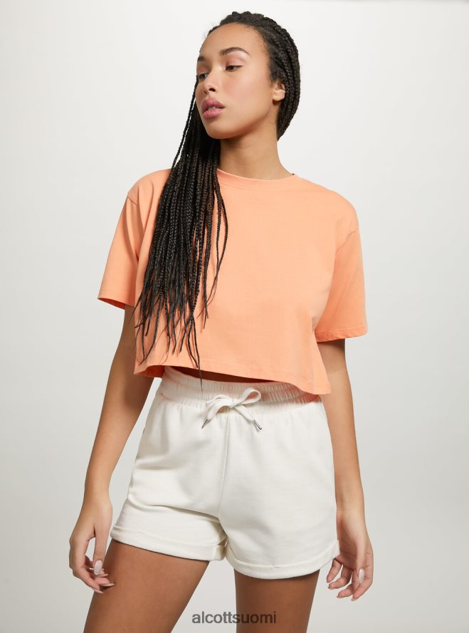 vaatetus fi Alcott naiset puuvillashortsit, joissa roll up ja kiristysnyöri bk1 musta HL28P0411