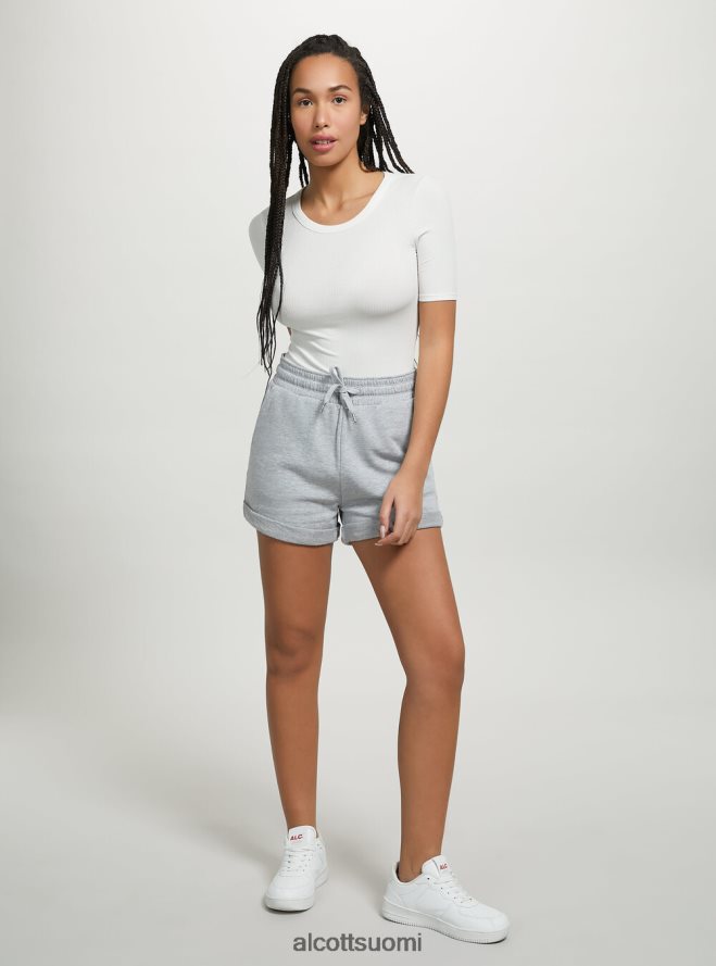vaatetus fi Alcott naiset puuvillashortsit, joissa roll up ja kiristysnyöri bk1 musta HL28P0443