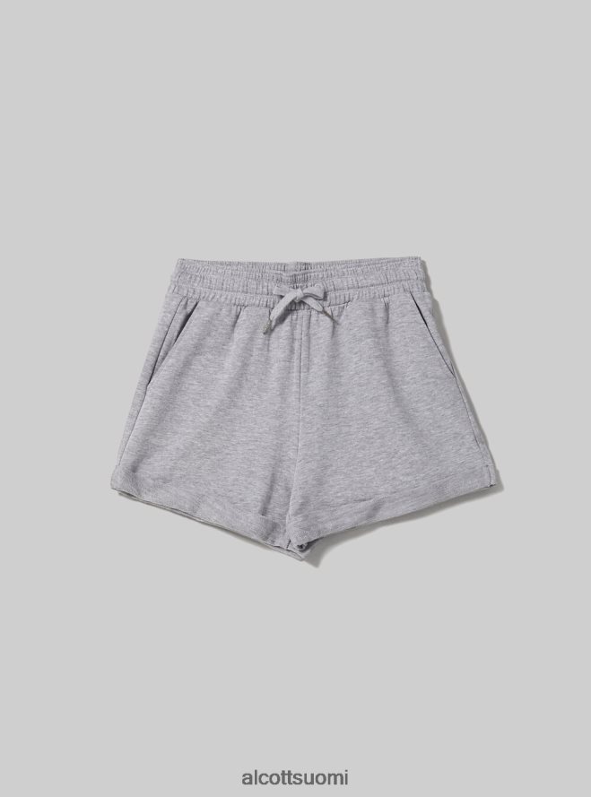 vaatetus fi Alcott naiset puuvillashortsit, joissa roll up ja kiristysnyöri bk1 musta HL28P0443