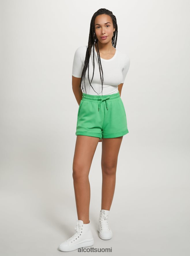 vaatetus fi Alcott naiset puuvillashortsit, joissa roll up ja kiristysnyöri bk1 musta HL28P0445