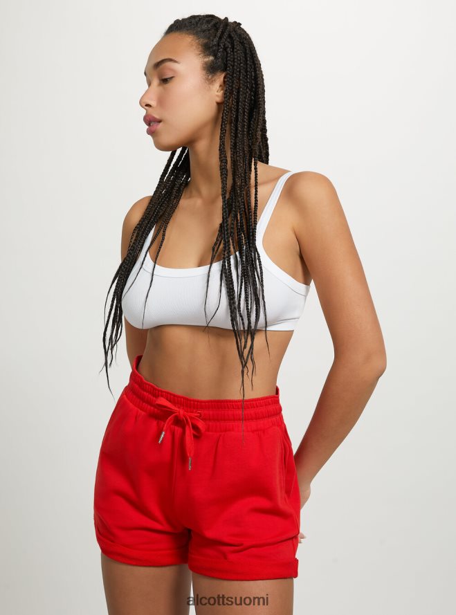 vaatetus fi Alcott naiset puuvillashortsit, joissa roll up ja kiristysnyöri bk1 musta HL28P0491