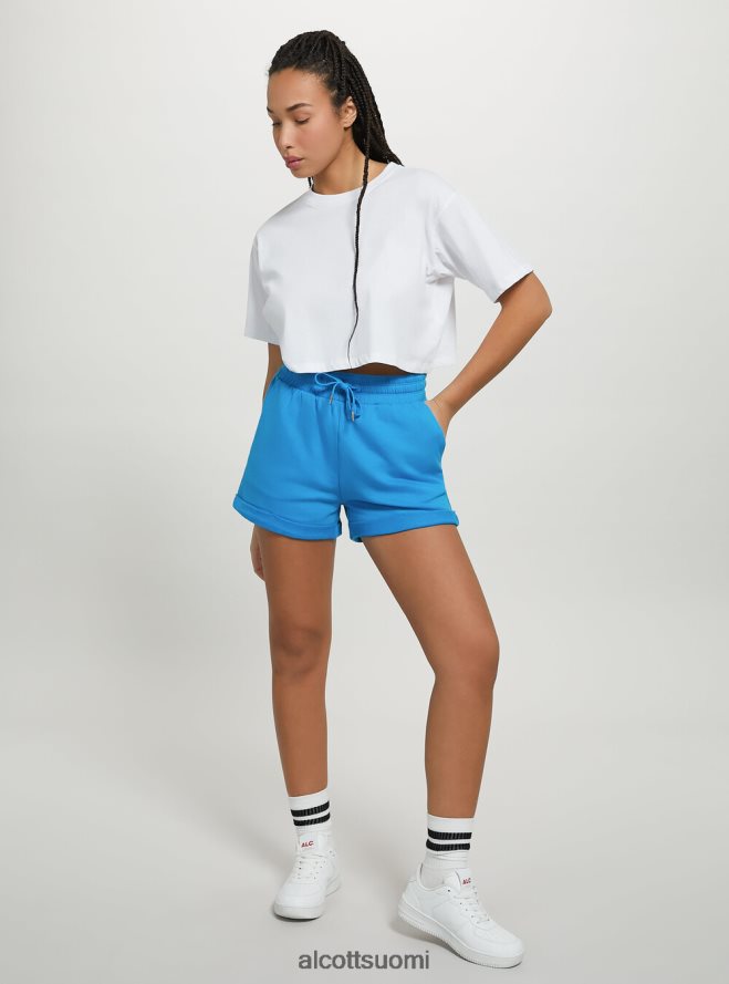 vaatetus fi Alcott naiset puuvillashortsit, joissa roll up ja kiristysnyöri bk1 musta HL28P0492