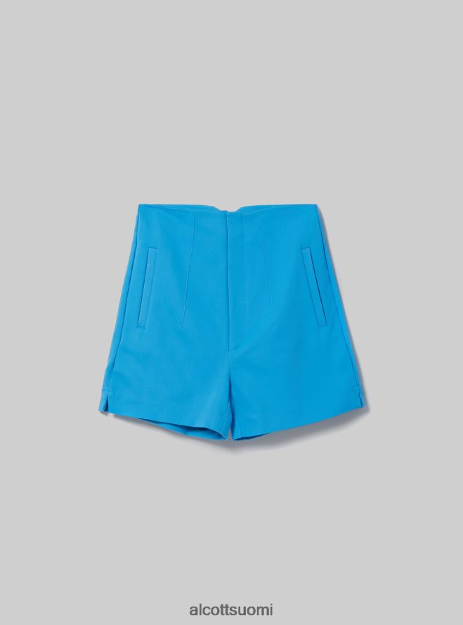 vaatetus fi Alcott naiset shortsit, joissa kaksinkertaiset laskokset bk1 musta HL28P0361