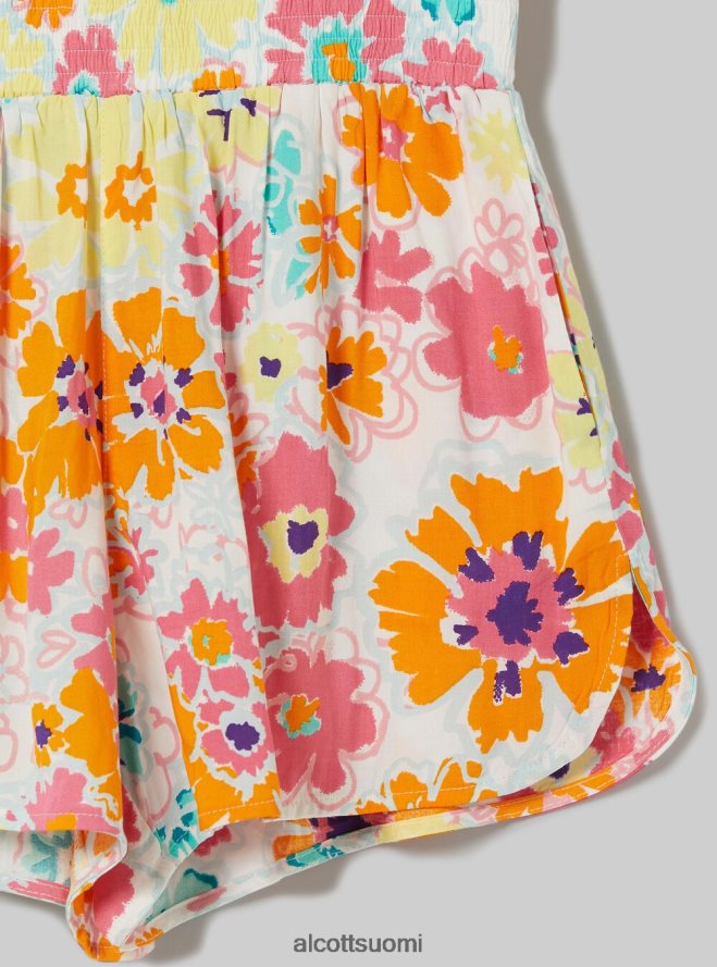 vaatetus fi Alcott naiset shortsit kukkaprintillä bk1 musta HL28P03