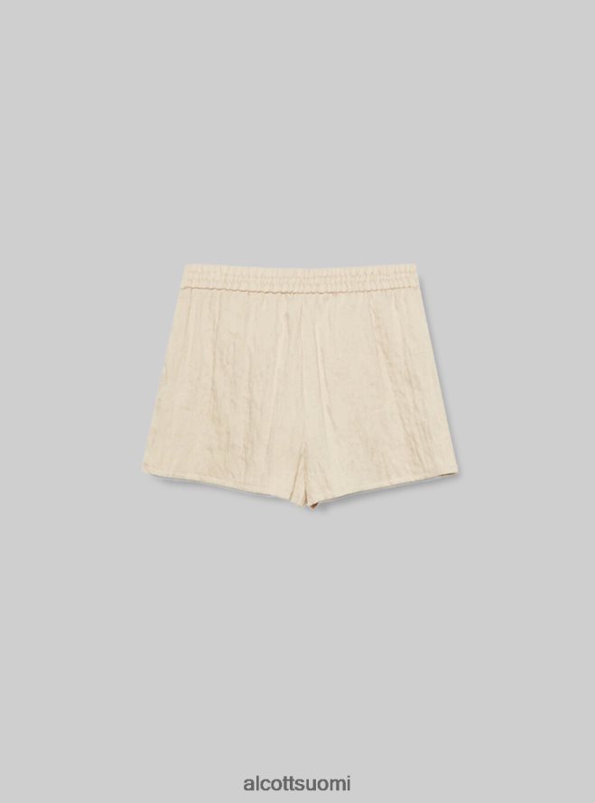 vaatetus fi Alcott naiset shortsit misto lino basico cr3 kerma kevyt HL28P0124