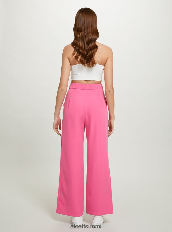 vaatetus fi Alcott naiset leveät housut laskoksilla bk1 musta HL28P084