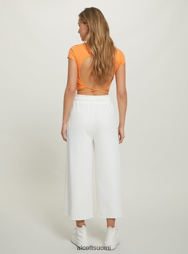 vaatetus fi Alcott naiset lyhennetyt fleece-leggingsit, joissa joustava vyötärönauha bk1 musta HL28P0207