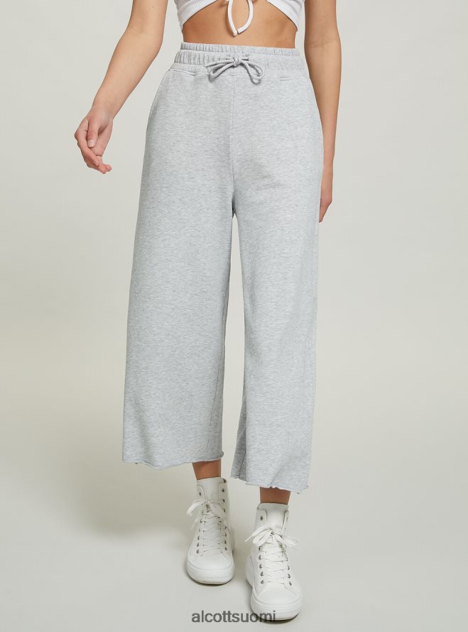 vaatetus fi Alcott naiset lyhennetyt fleece-leggingsit, joissa joustava vyötärönauha bk1 musta HL28P0232