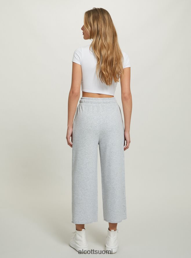 vaatetus fi Alcott naiset lyhennetyt fleece-leggingsit, joissa joustava vyötärönauha bk1 musta HL28P0232