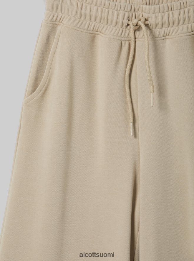 vaatetus fi Alcott naiset lyhennetyt fleece-leggingsit, joissa joustava vyötärönauha bk1 musta HL28P0403