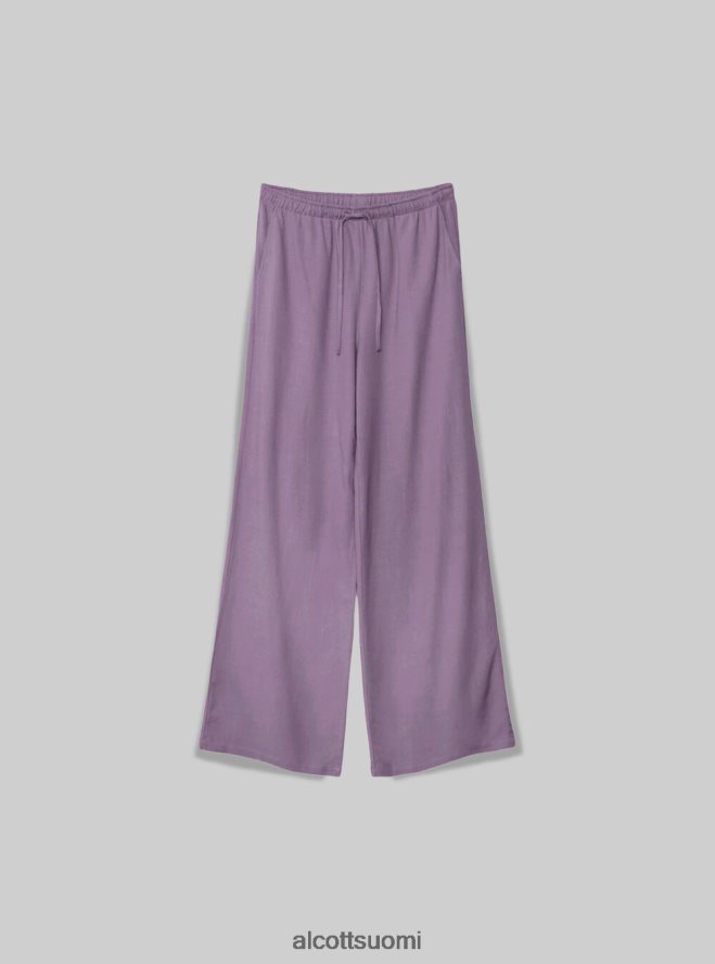 vaatetus fi Alcott naiset pantaloni palazzo con coulisse bk1 musta HL28P0280