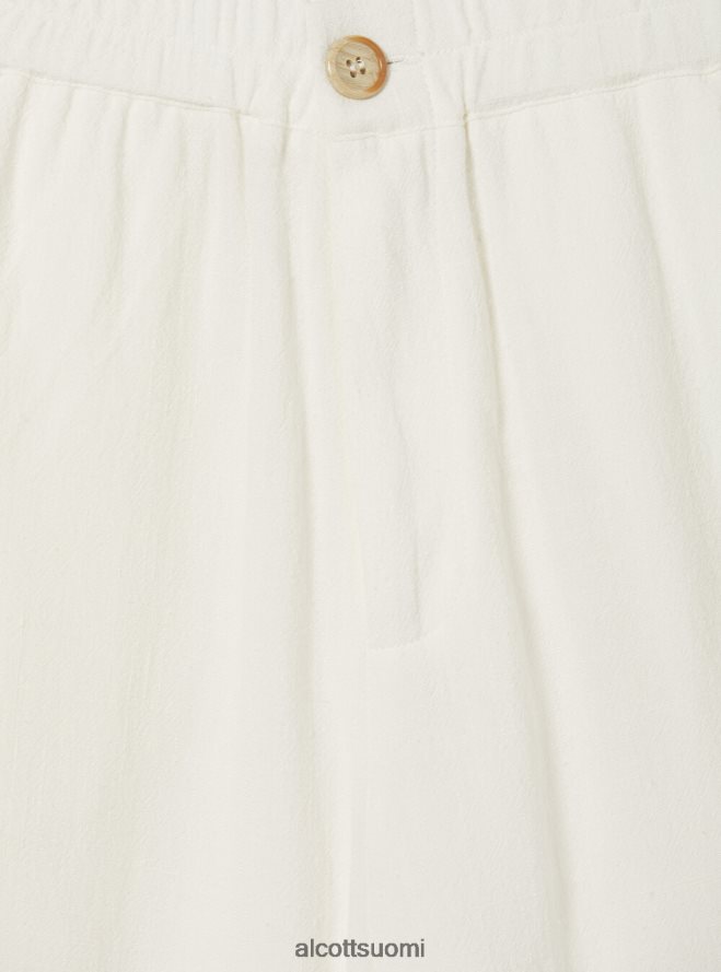 vaatetus fi Alcott naiset pellavasekoiteiset culotte-housut wh2 valkoinen HL28P018