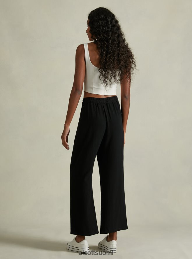 vaatetus fi Alcott naiset pellavasekoiteiset culotte-housut wh2 valkoinen HL28P0473