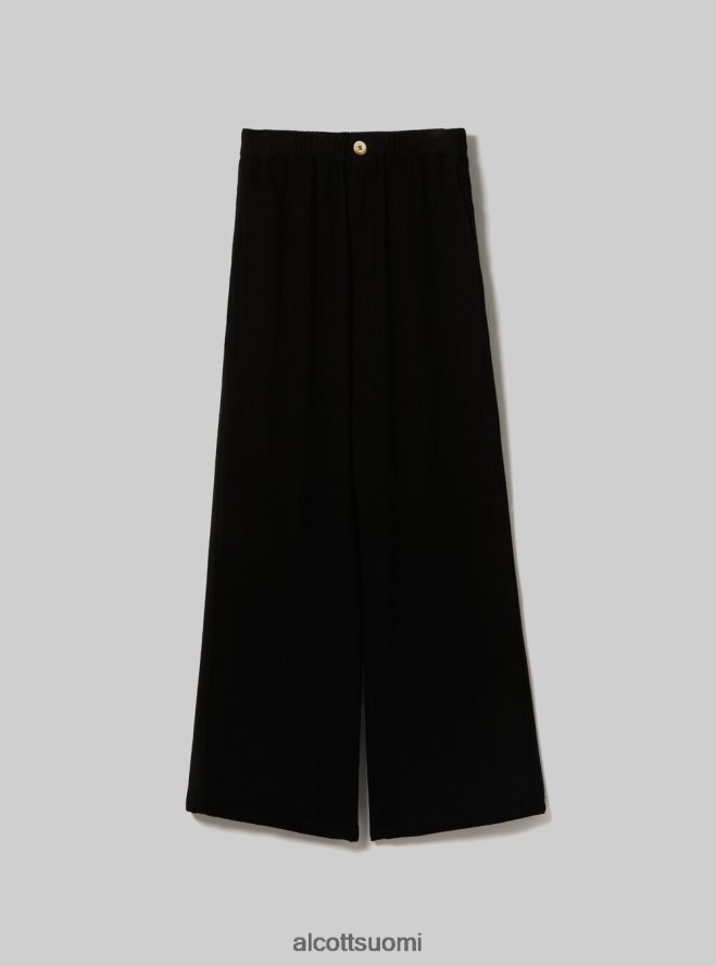 vaatetus fi Alcott naiset pellavasekoiteiset culotte-housut wh2 valkoinen HL28P0473