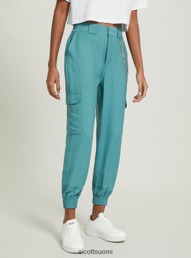 vaatetus fi Alcott naiset pellavasekoiteiset ketjuhousut bk1 musta HL28P011