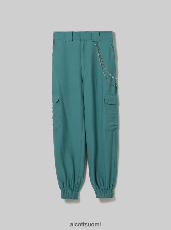 vaatetus fi Alcott naiset pellavasekoiteiset ketjuhousut bk1 musta HL28P011