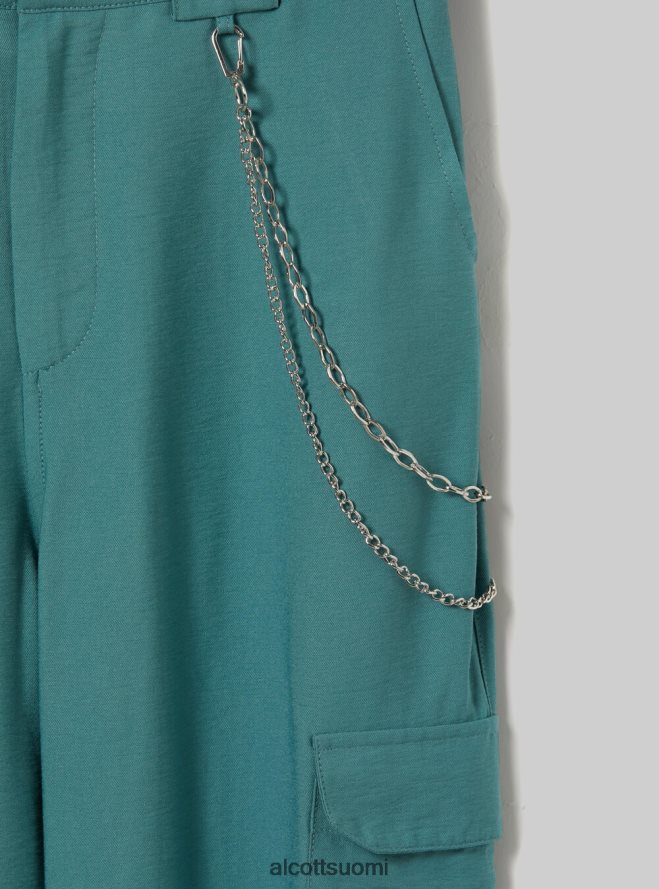 vaatetus fi Alcott naiset pellavasekoiteiset ketjuhousut bk1 musta HL28P011