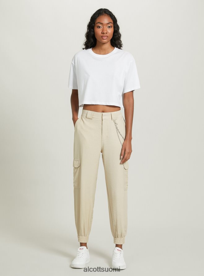 vaatetus fi Alcott naiset pellavasekoiteiset ketjuhousut bk1 musta HL28P0248