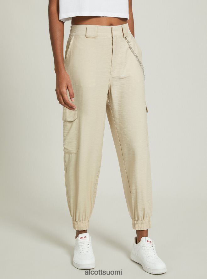 vaatetus fi Alcott naiset pellavasekoiteiset ketjuhousut bk1 musta HL28P0248