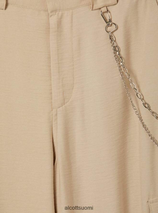 vaatetus fi Alcott naiset pellavasekoiteiset ketjuhousut bk1 musta HL28P0248