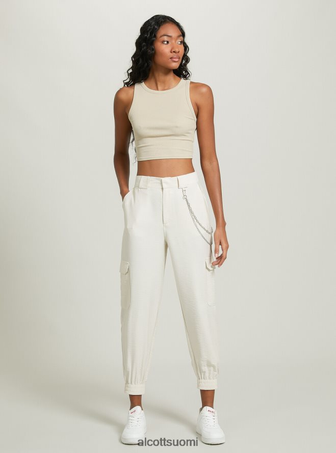 vaatetus fi Alcott naiset pellavasekoiteiset ketjuhousut bk1 musta HL28P0419