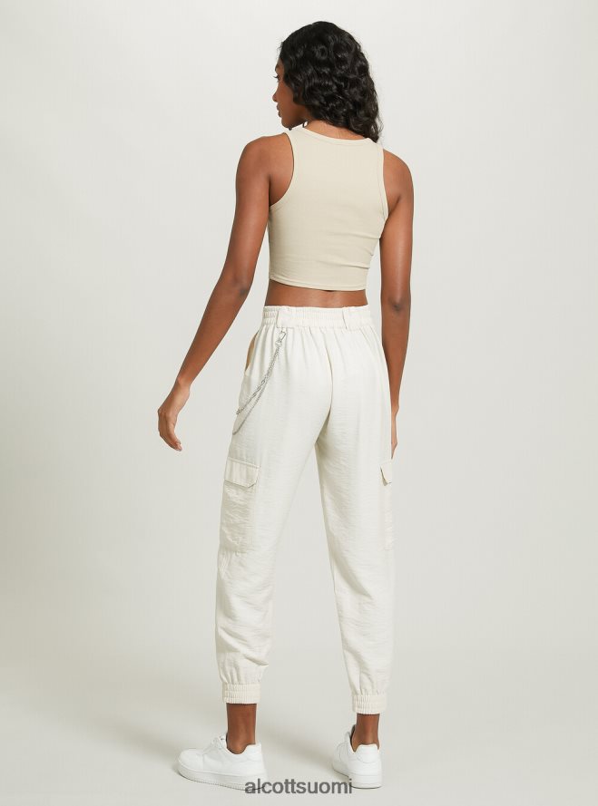 vaatetus fi Alcott naiset pellavasekoiteiset ketjuhousut bk1 musta HL28P0419