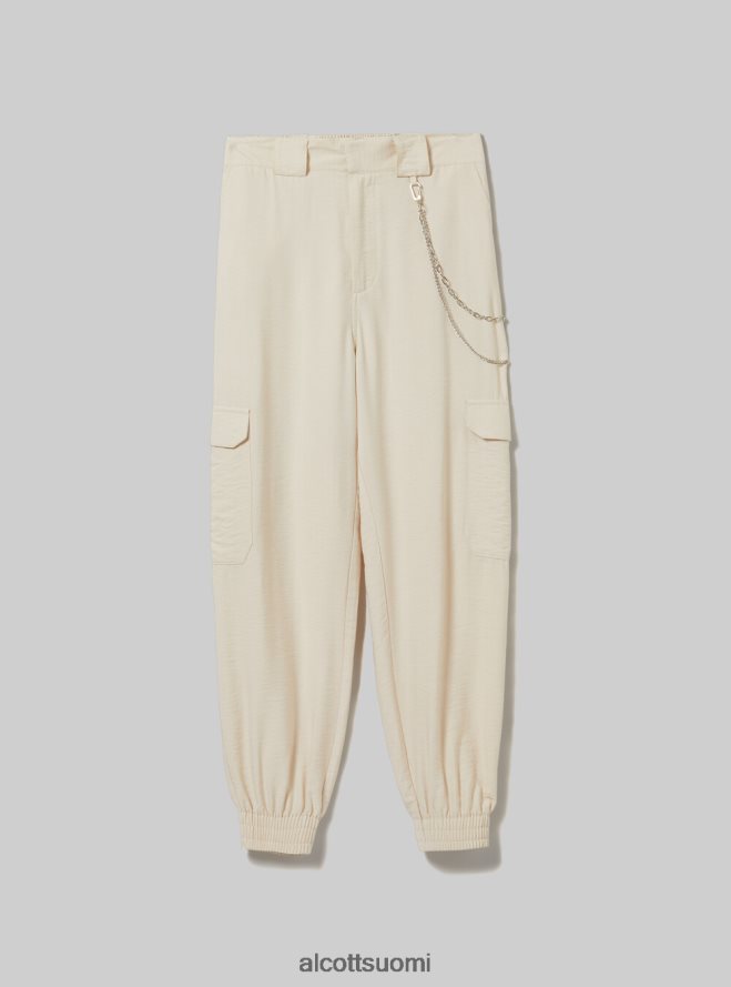 vaatetus fi Alcott naiset pellavasekoiteiset ketjuhousut bk1 musta HL28P0419