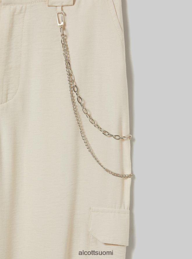 vaatetus fi Alcott naiset pellavasekoiteiset ketjuhousut bk1 musta HL28P0419