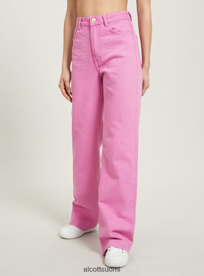 vaatetus fi Alcott naiset suorat täyspitkät housut pk2 vaaleanpunainen medium HL28P032